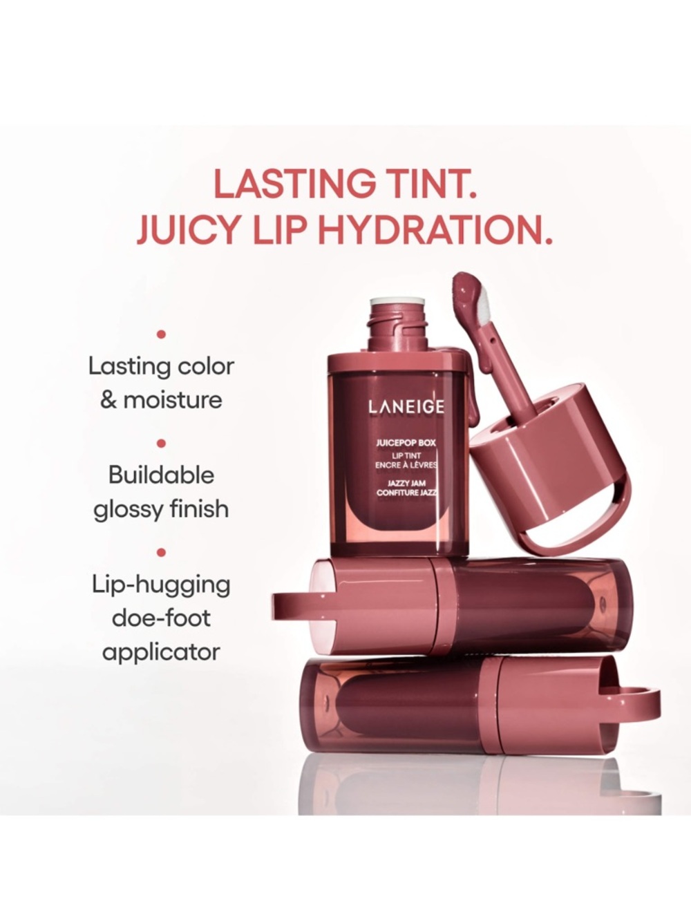 LANEIGE Pink Berry Lip Sleeping Masks & Juicepop Box Lip Tint- Jazzy Jam - Picture 3 of 12